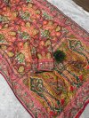 D No 211 By St Heavy Chinon Printed Handworked Saree